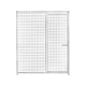 Grille chenil treillis 1m50 - Porte à droite