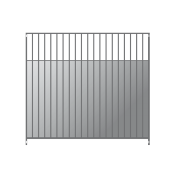 Panneau chenil tolé - barreau espacement 8cm - 2m sans porte