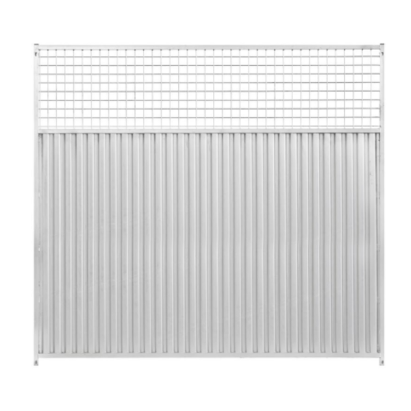 Panneau chenil tolé - treillis - 2m sans porte