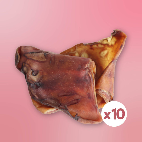 Oreilles de porc séchées x 10