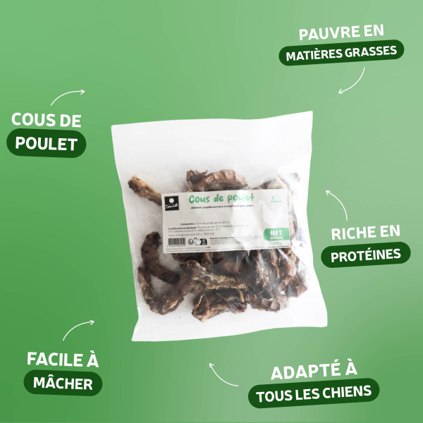 Cous de poulet séchés - 200g