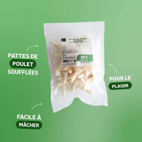 Pattes de poulet soufflées - 200g