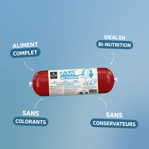 Saucisson au poisson - 800g