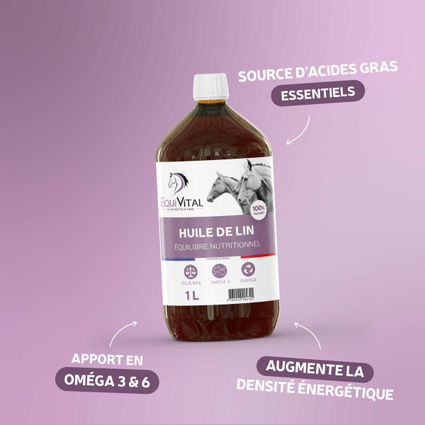 Huile de lin - Equivital 1L