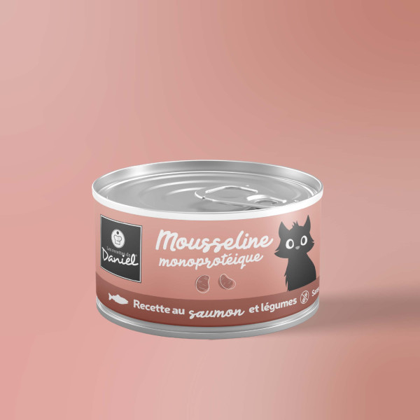 Mousseline monoprotéique au saumon et légumes - 85g