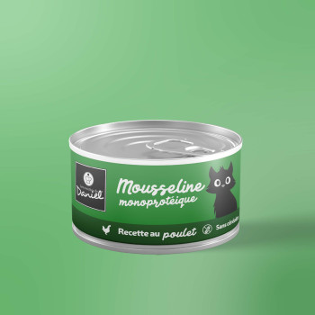 Mousseline monoprotéique au poulet - 85g