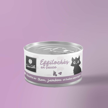 Effilochés au thon, jambon et baies sauvages - 85g