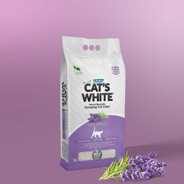 Litière lavande 5L - Cat's white