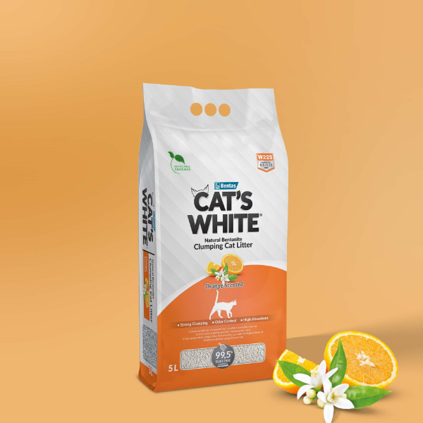 Litière orange 5L - Cat's white