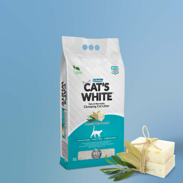 Litière savon de marseille 5L - Cat's white