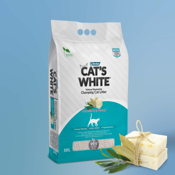 Litière savon de marseille 10L - Cat's white