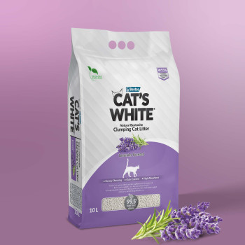 Litière lavande 10L - Cat's white