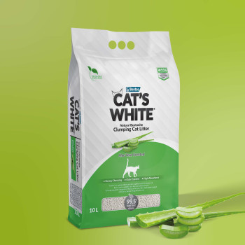 Litière aloe vera 10L - Cat's white