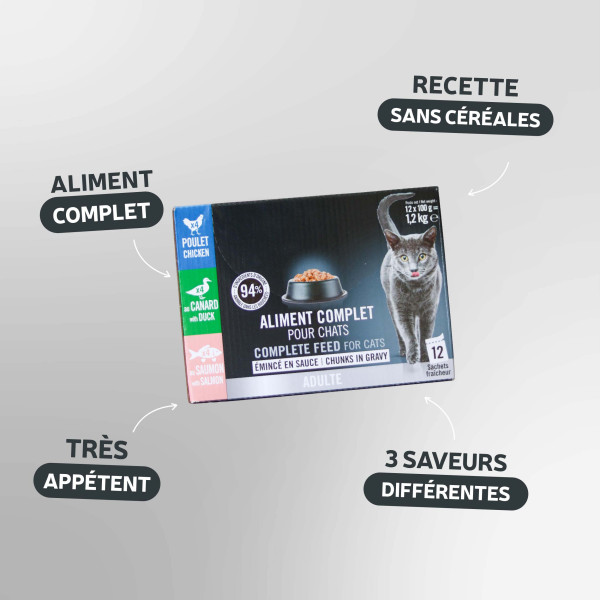 Eminces en sauce sans céréales 12x100g